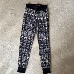 Elephant Patterned Hot Kiss Joggers